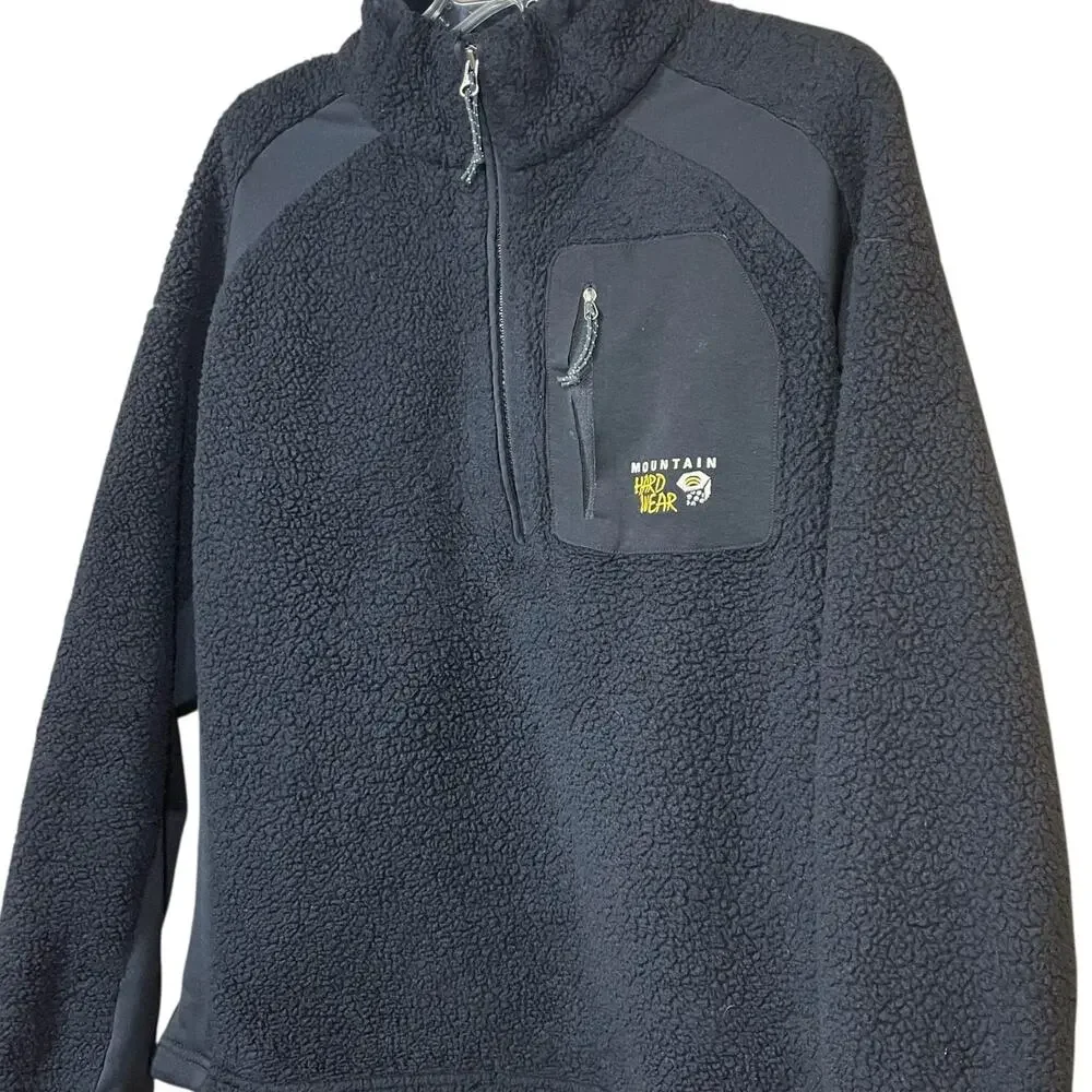 Mountain Hardwear Sherpa Fleece Pullover Men’s Medium 1/4 Zip Flaws - Picture 3 of 8
